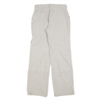 DOMYOS Womens Regular Beige Polyester Zip Trousers W28 L32 Casual Outdoor Wear