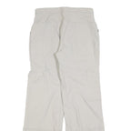 DOMYOS Womens Regular Beige Polyester Zip Trousers W28 L32 Casual Outdoor Wear