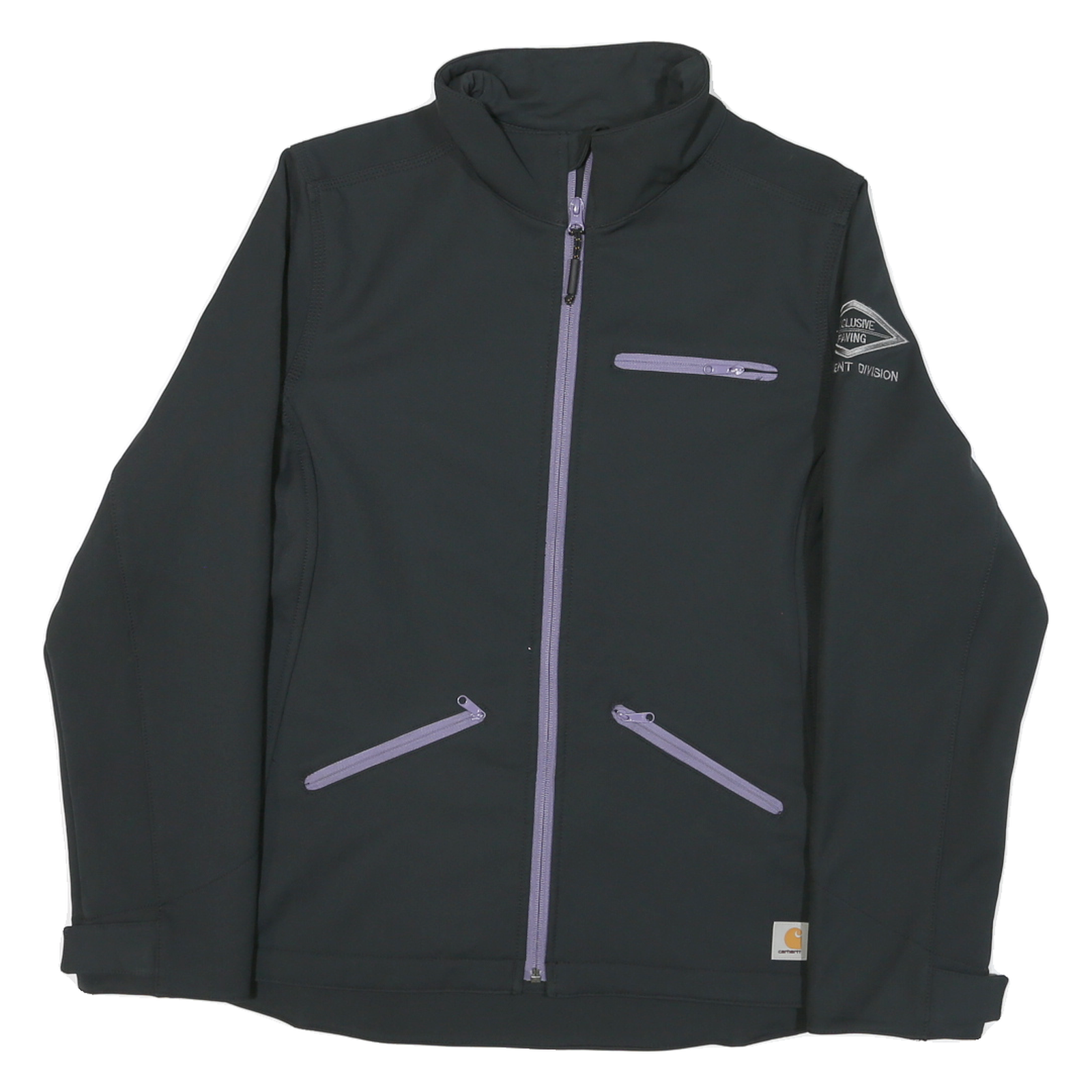 CARHARTT Womens Black Softshell Zip Jacket M Polyester Blend Workwear Casual