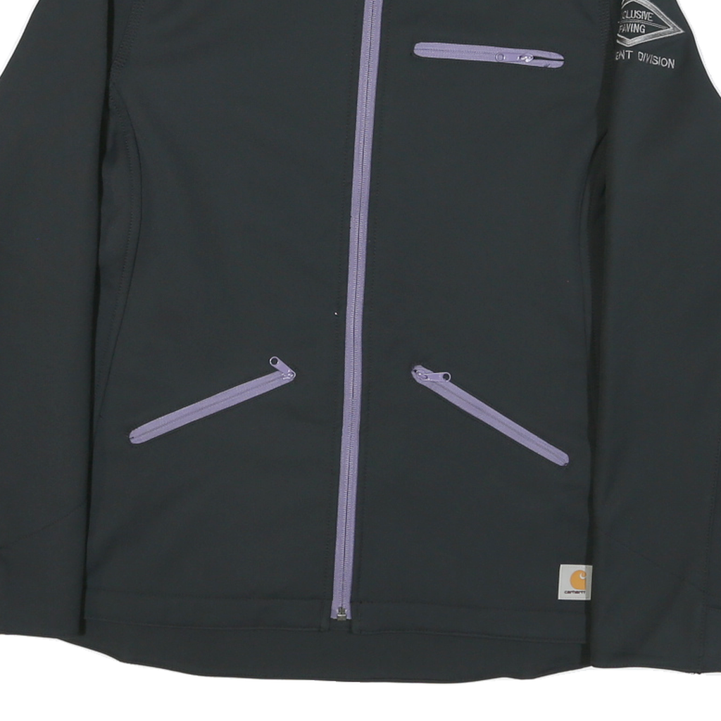 CARHARTT Womens Black Softshell Zip Jacket M Polyester Blend Workwear Casual