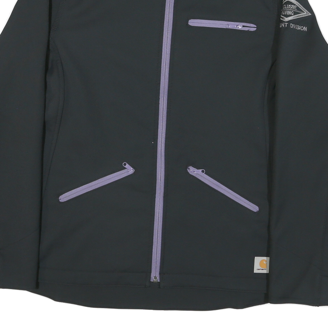 CARHARTT Womens Black Softshell Zip Jacket M Polyester Blend Workwear Casual