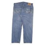 LEVI'S 501 Mens Blue Regular Straight Denim Cotton Stone Wash W40 L29 Button Fly