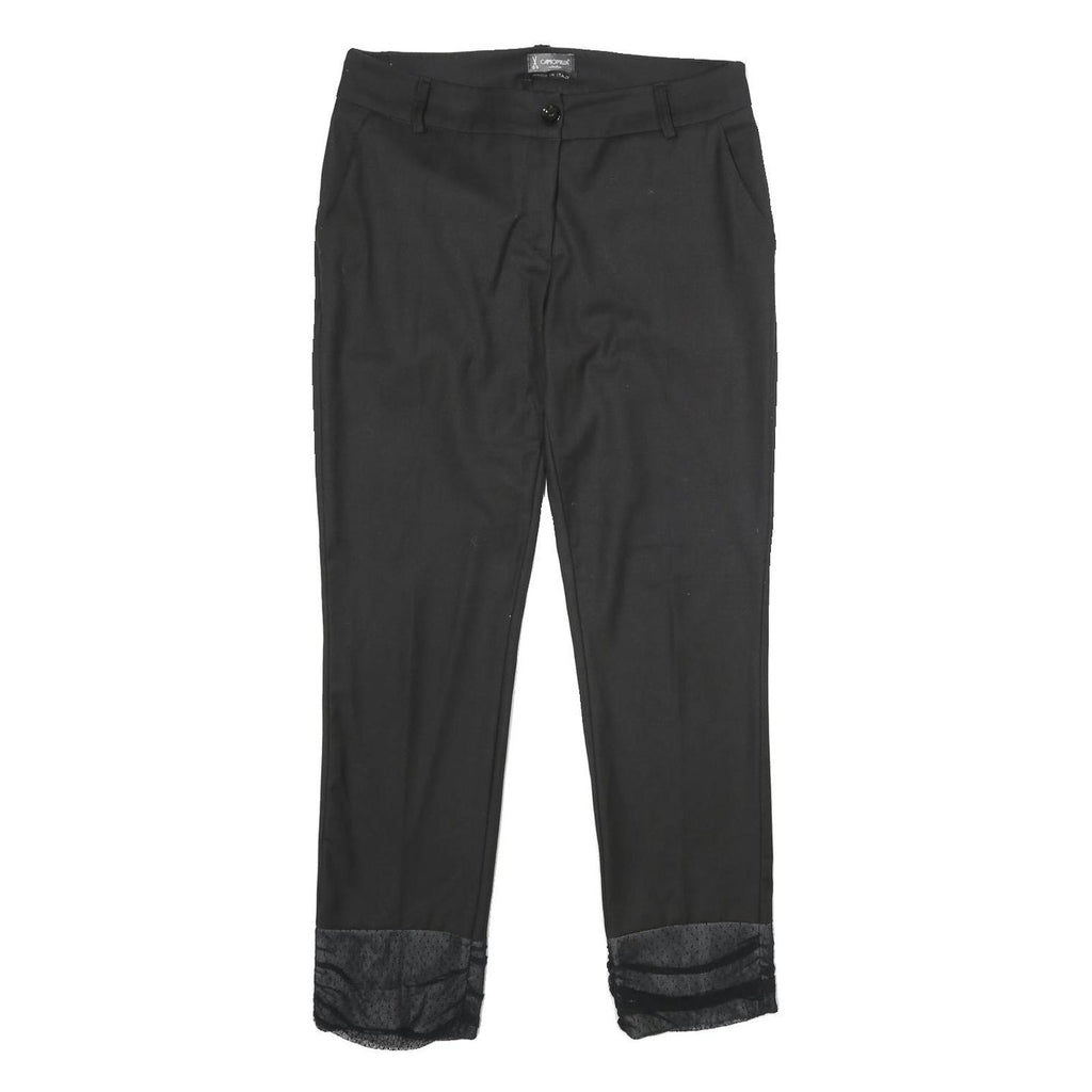 CAMOMILLA Womens Polyester Blend Black Regular Fit Straight Leg Trousers W32 L29