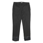 CAMOMILLA Womens Polyester Blend Black Regular Fit Straight Leg Trousers W32 L29