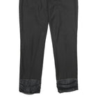 CAMOMILLA Womens Polyester Blend Black Regular Fit Straight Leg Trousers W32 L29