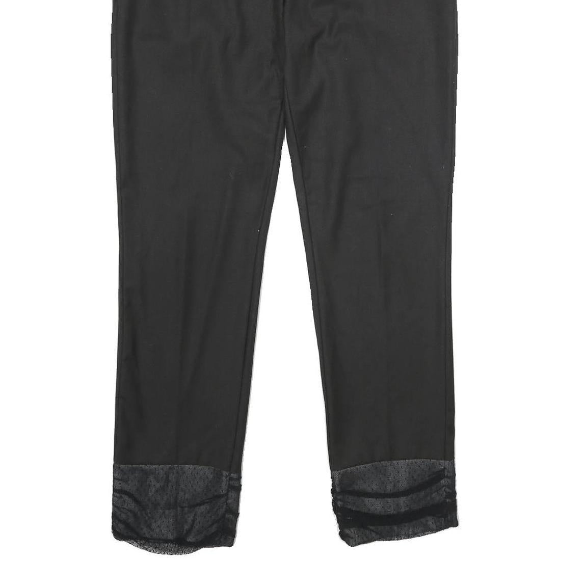 CAMOMILLA Womens Polyester Blend Black Regular Fit Straight Leg Trousers W32 L29