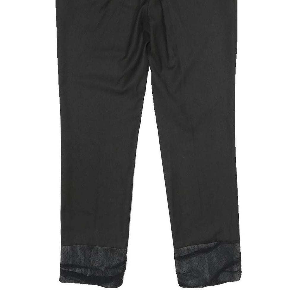 CAMOMILLA Womens Polyester Blend Black Regular Fit Straight Leg Trousers W32 L29