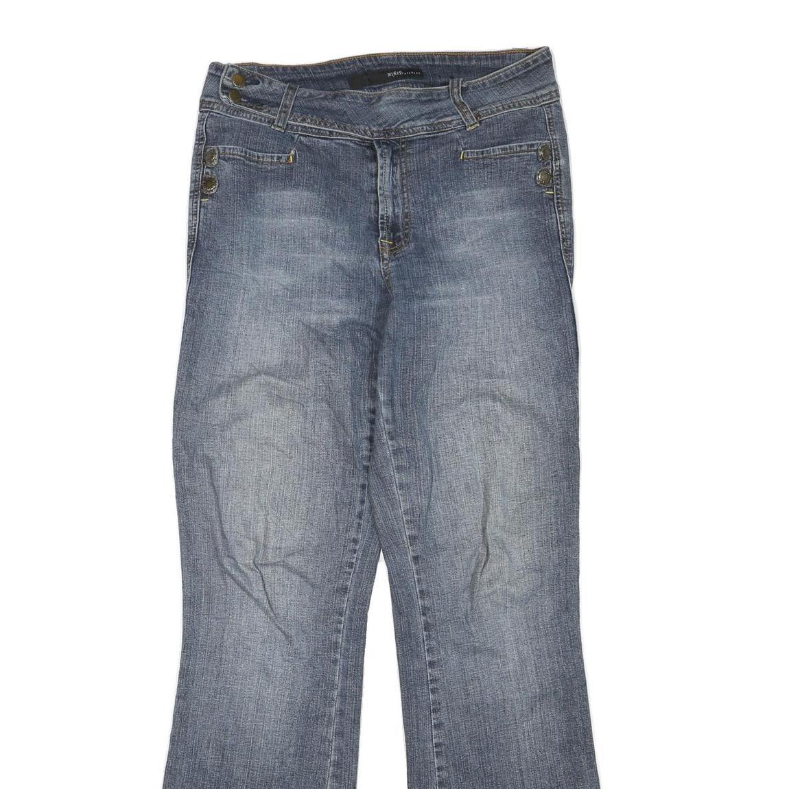 MIX IT Womens Regular Fit Blue Denim Bootcut Jeans Cotton Blend W30 L33