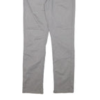 LEVI'S Mens Slim Grey Cotton Blend Slim Straight Trousers W36 L34 Casual Zip
