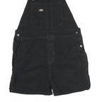 DICKIES Womens Black Cotton Dungarees Loose Fit XL W36 L4 Workwear Shorts