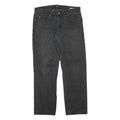 LEE Mens Regular Fit Black Denim Jeans Cotton Blend W32 L29 Classic Zip Pockets