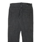 LEE Mens Regular Fit Black Denim Jeans Cotton Blend W32 L29 Classic Zip Pockets