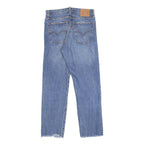 LEVI'S Womens Jeans Blue Regular Straight Denim Stone Wash W28 L25 Distressed