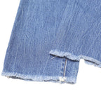 LEVI'S Womens Jeans Blue Regular Straight Denim Stone Wash W28 L25 Distressed