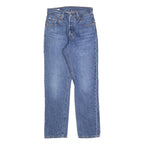 LEVI'S 501 Womens Jeans Blue Regular Straight Denim Medium W23 L26 Classic Fit
