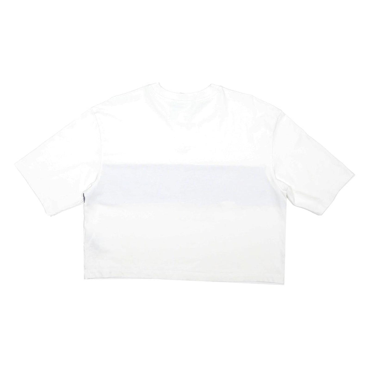 ADIDAS ORIGINALS Womens White & Navy Graphic T-Shirt UK 10 Short Sleeve Crew