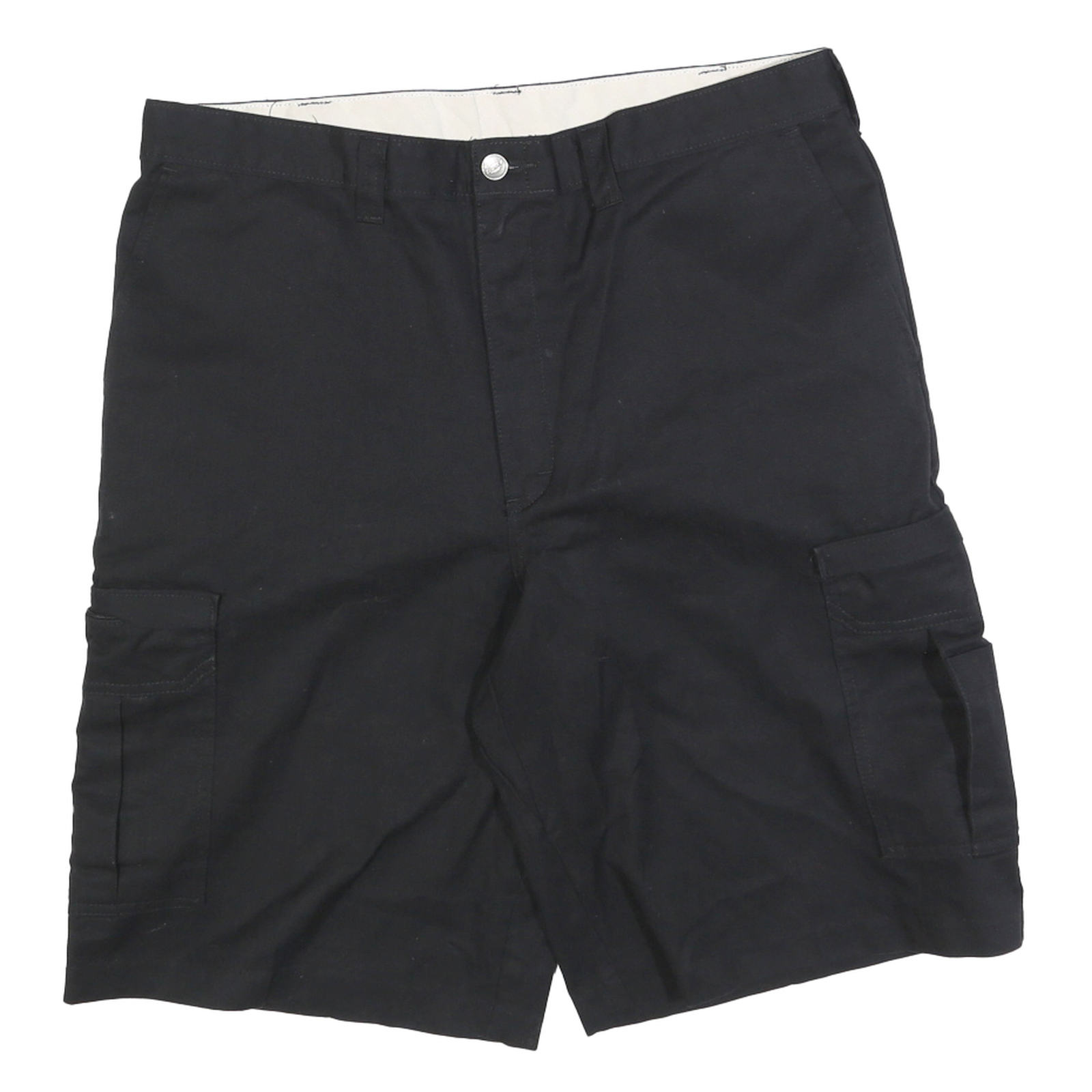DICKIES Mens Shorts Black Cargo Size L W36 Workwear Durable Cotton Blend