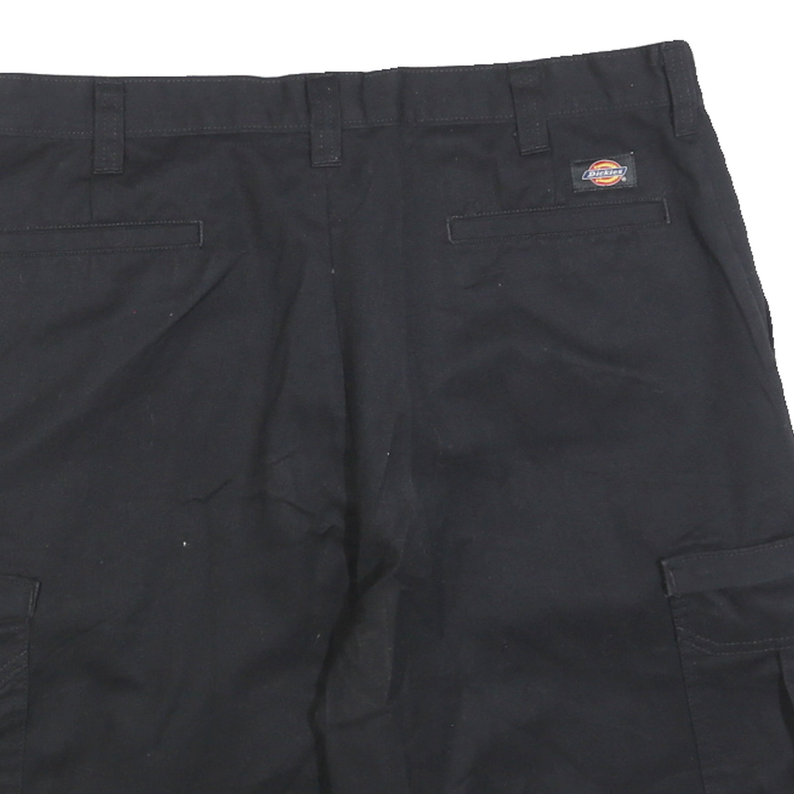 DICKIES Mens Shorts Black Cargo Size L W36 Workwear Durable Cotton Blend