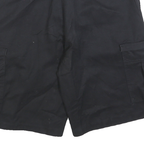 DICKIES Mens Shorts Black Cargo Size L W36 Workwear Durable Cotton Blend
