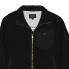 PENDLETON River Rock Sherpa Fleece Mens Black Zip Jacket L Plain Outdoor Warm