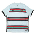 NIKE Mens White Black Red 2020-2021 Portugal Away Football Shirt XL Short Sleeve