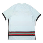 NIKE Mens White Black Red 2020-2021 Portugal Away Football Shirt XL Short Sleeve
