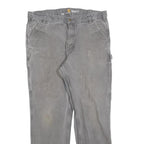 CARHARTT Mens Relaxed Fit Grey Denim Jeans W40 L34 Workwear Casual Zip Fly