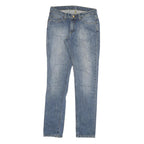 CARHARTT Mens Slim Blue Denim Jeans W28 L32 Cotton Blend Zip Classic Fit