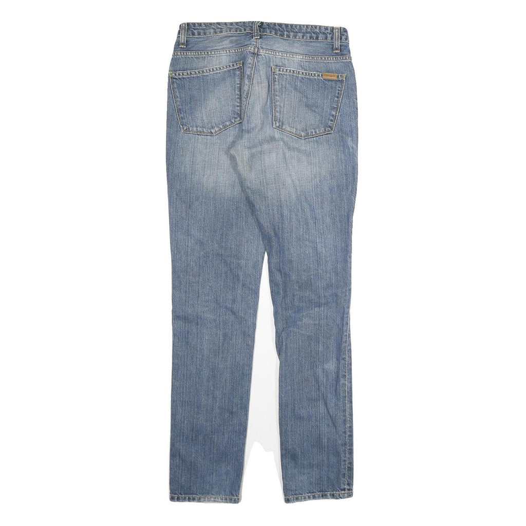 CARHARTT Mens Slim Blue Denim Jeans W28 L32 Cotton Blend Zip Classic Fit
