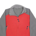 SHERPA Womens Red & Grey Outdoor Jacket S Polyester Softshell Zip Fastening