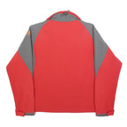 SHERPA Womens Red & Grey Outdoor Jacket S Polyester Softshell Zip Fastening