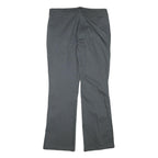 DICKIES Womens Cotton Blend Black Regular Fit Straight Leg Trousers W34 L32