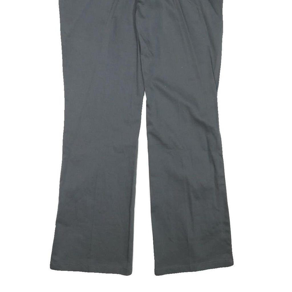 DICKIES Womens Cotton Blend Black Regular Fit Straight Leg Trousers W34 L32