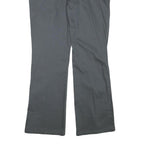 DICKIES Womens Cotton Blend Black Regular Fit Straight Leg Trousers W34 L32