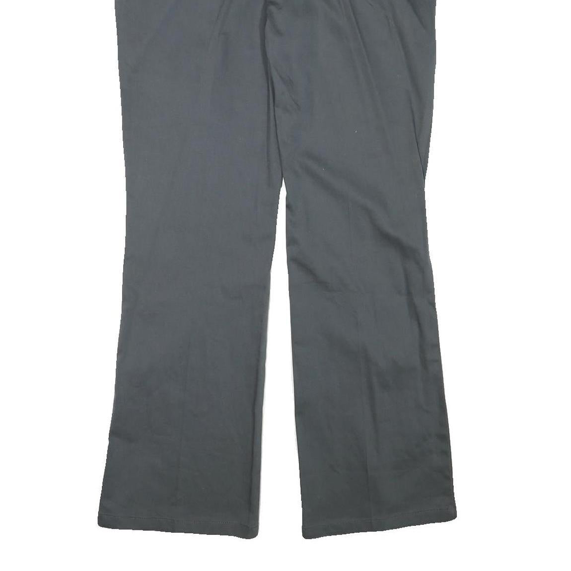 DICKIES Womens Cotton Blend Black Regular Fit Straight Leg Trousers W34 L32