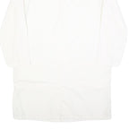 DICKIES Mens White Workwear Shirt L Cotton Durable Long Sleeve Button-Up