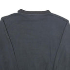 Womens Black Sweatshirt 2XL Cotton Blend Crew Neck Long Sleeve Pullover