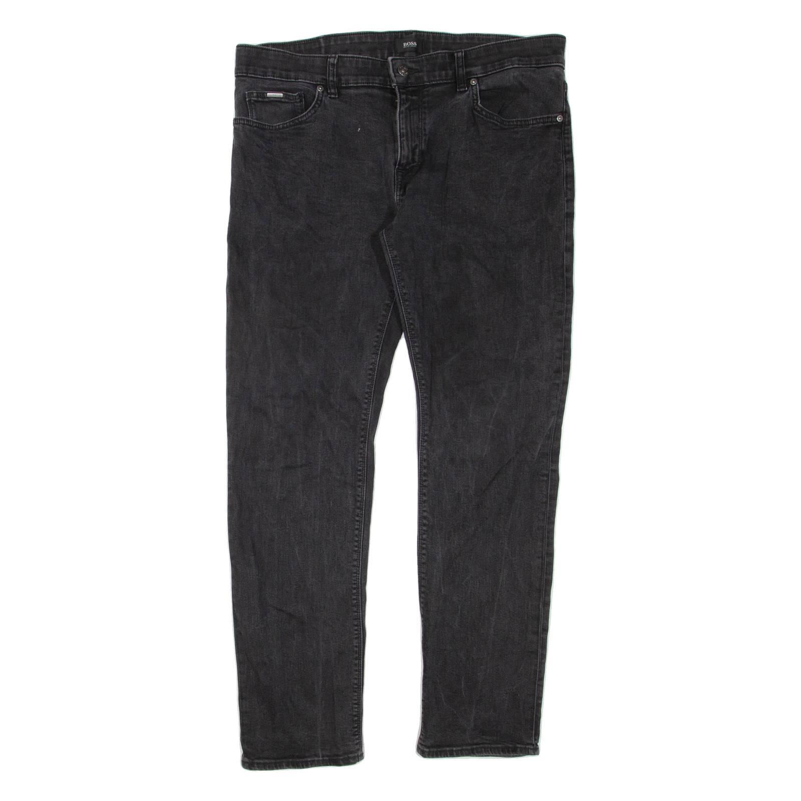 BOSS HUGO BOSS Womens Jeans Black Regular Tapered W38 L31