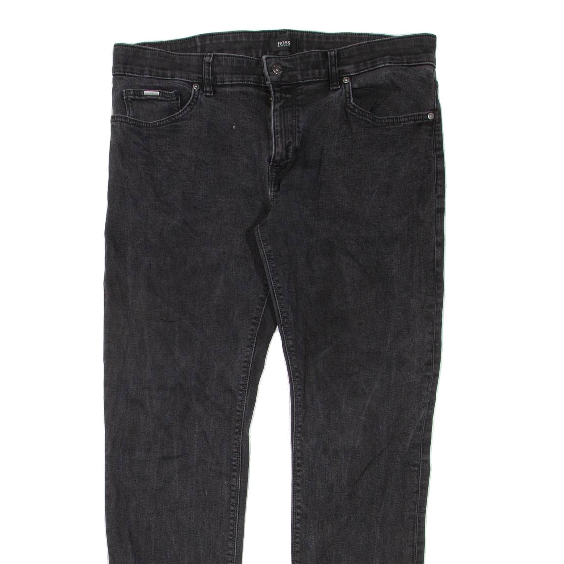 BOSS HUGO BOSS Womens Jeans Black Regular Tapered W38 L31