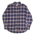 JACHS Mens Blue & Red Check Shirt 2XL Cotton Blend Long Sleeve Casual