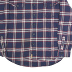 JACHS Mens Blue & Red Check Shirt 2XL Cotton Blend Long Sleeve Casual