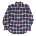 JACHS Mens Blue & Red Check Shirt 2XL Cotton Blend Long Sleeve Casual