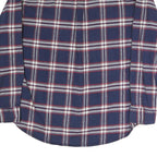 JACHS Mens Blue & Red Check Shirt 2XL Cotton Blend Long Sleeve Casual
