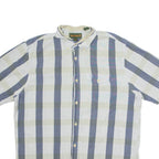 TIMBERLAND Mens Shirt Grey Check Short Sleeve M