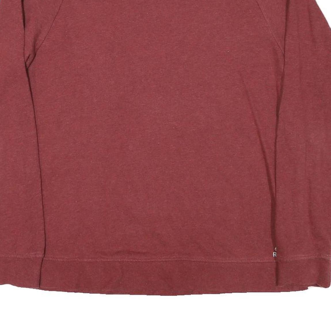 REEBOK Mens Maroon Sweatshirt Crew Neck M Classic Cotton Blend Pullover