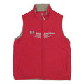 NEW BALANCE Mens Red Polyester Blend Gilet M Zip Plain Team New Balance