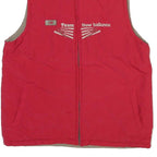 NEW BALANCE Mens Red Polyester Blend Gilet M Zip Plain Team New Balance