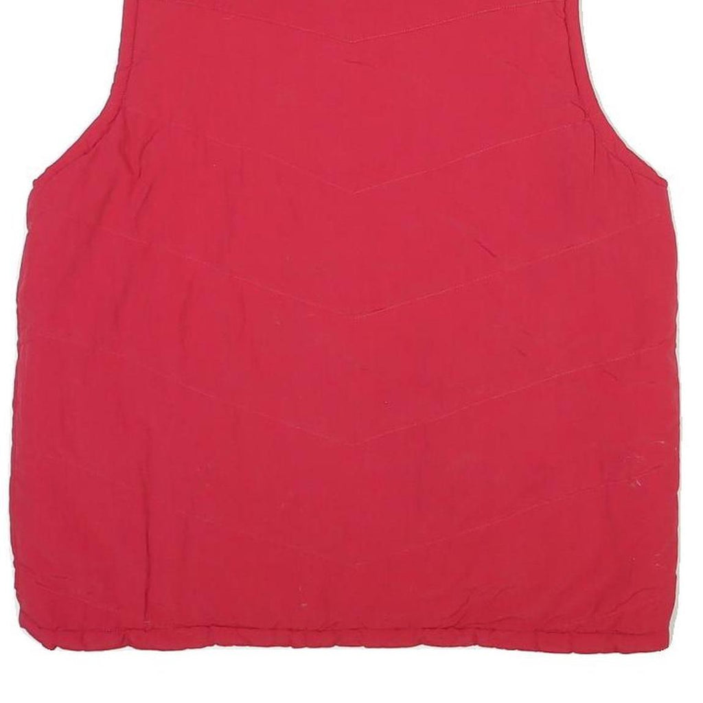 NEW BALANCE Mens Red Polyester Blend Gilet M Zip Plain Team New Balance