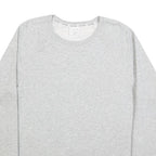 CALVIN KLEIN Womens Grey Crew Neck M Sweatshirt Logo Trim Casual Pullover