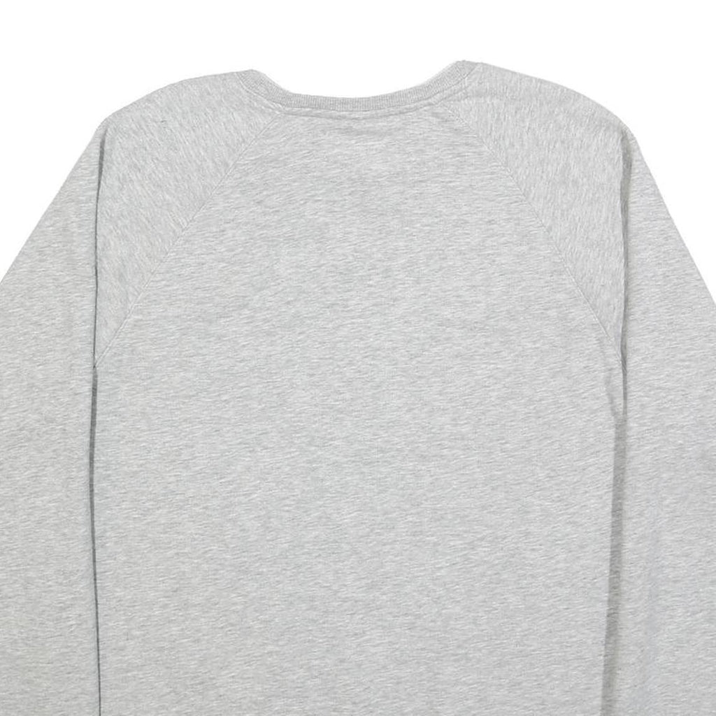 CALVIN KLEIN Womens Grey Crew Neck M Sweatshirt Logo Trim Casual Pullover